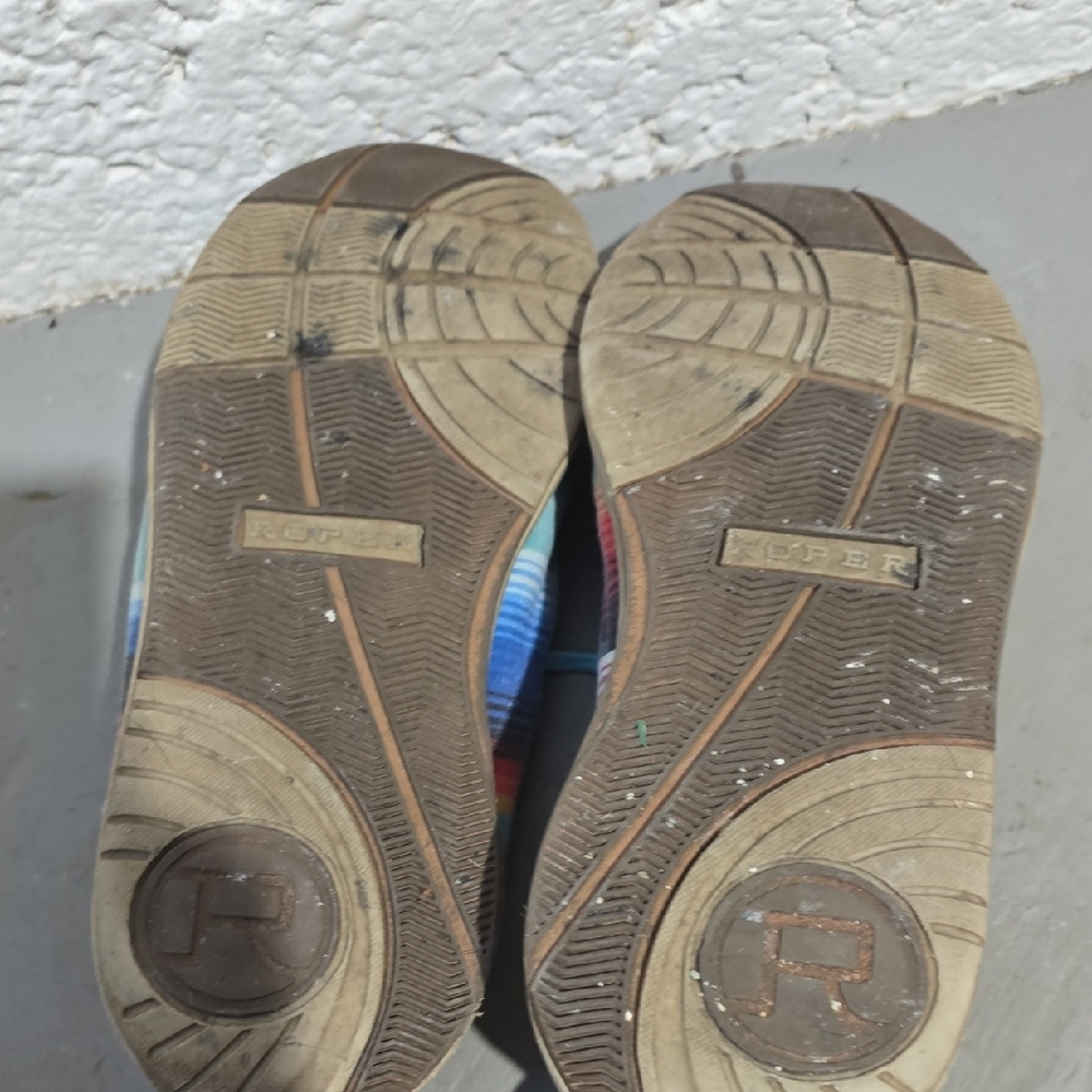 Vibrant Striped Womens Moccasins Size 11 - Picture 8 of 8